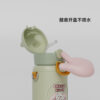 智能感温儿童保温杯防烫嘴设计 50℃自动锁水吸管杯 开盖不喷溅水壶